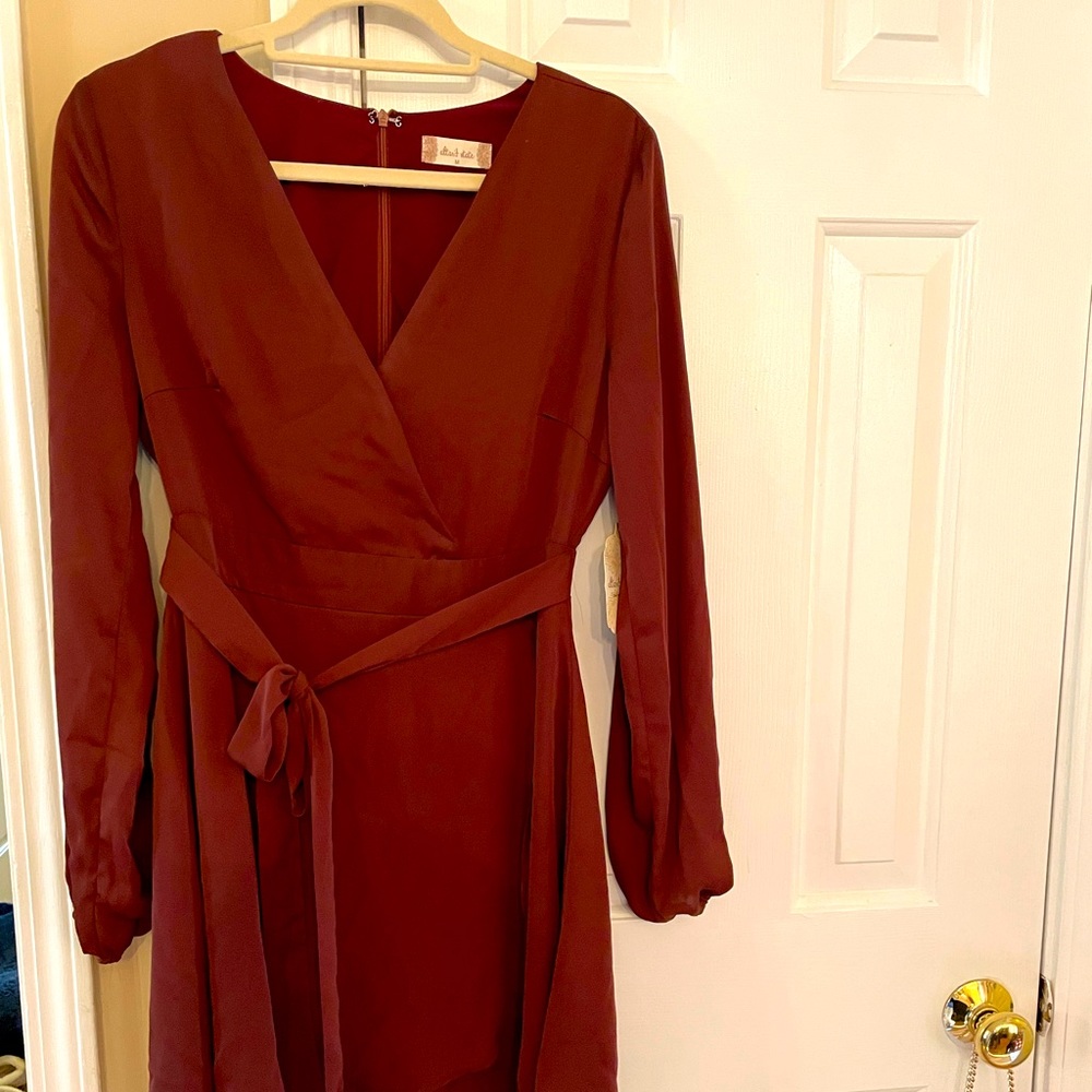 This Maroon dress from altar’d state is going to turn heads!